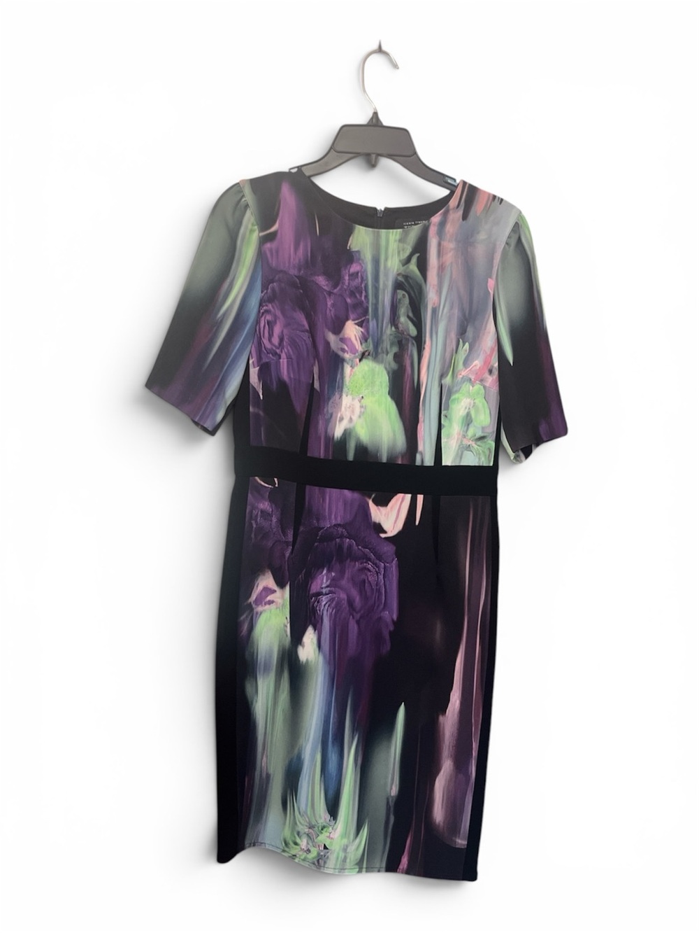 Teri Jon Floral-Print Midi Dress